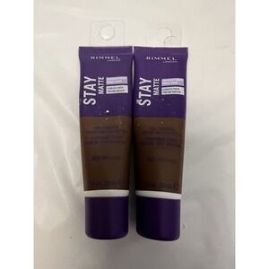 Rimmel London Foundation Stay Matte 603 Chocolate 1 Oz Full Coverage Lot Of 2